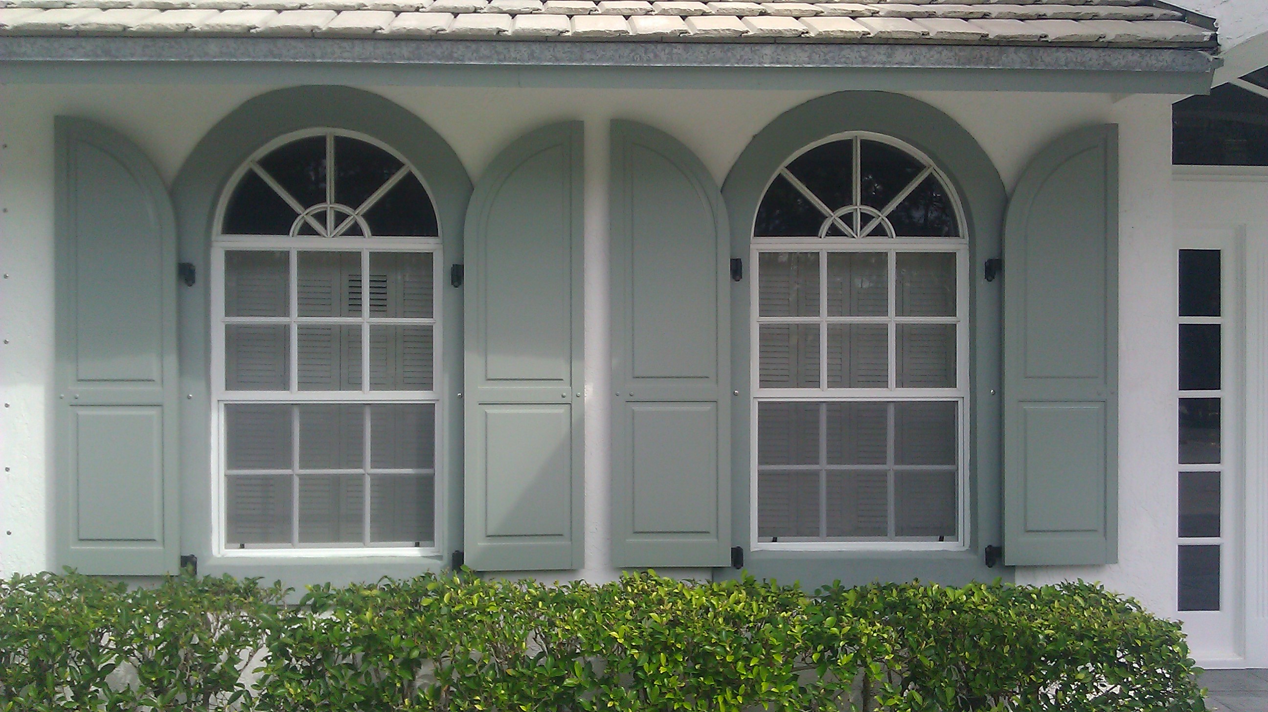 Colonial shutters custom matched